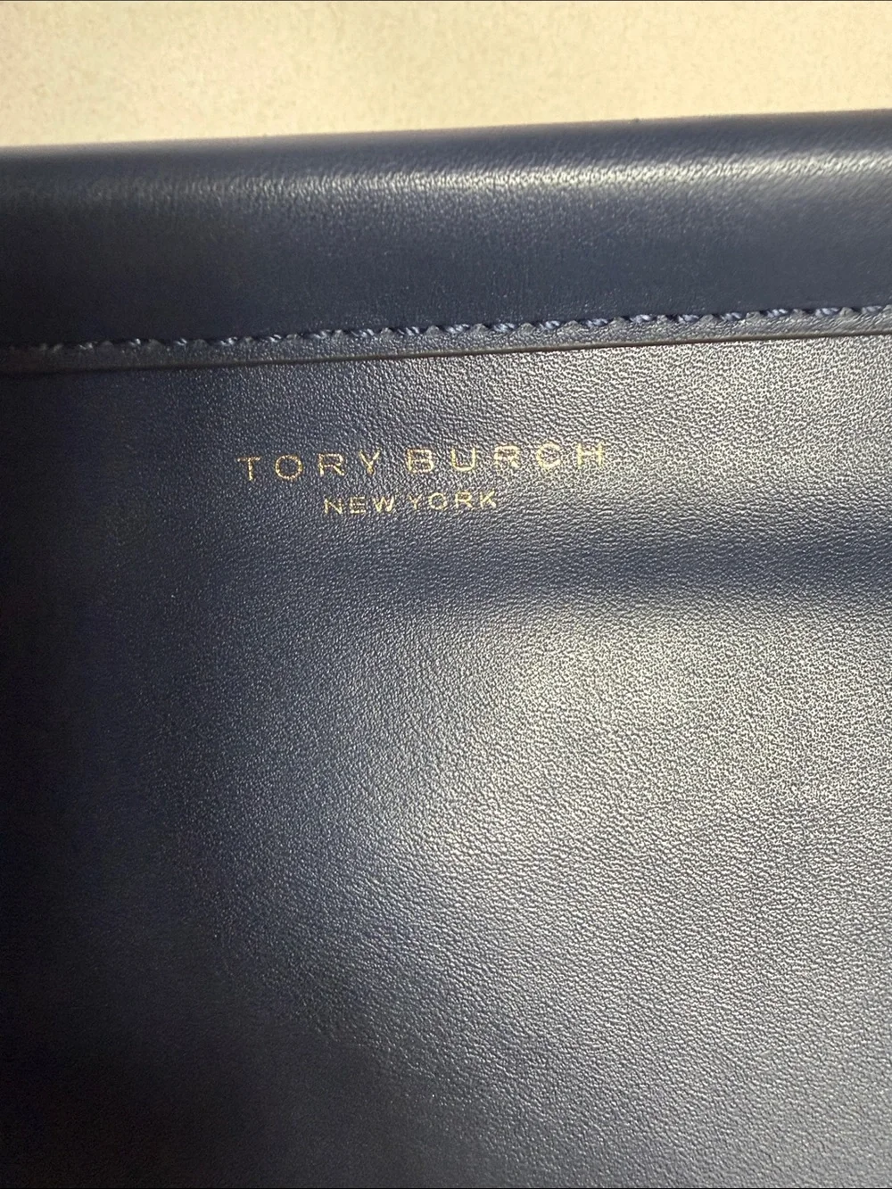 LIKE NEW ✨Tory Burch Navy Leather Top-Handle Satchel with Removable Strap